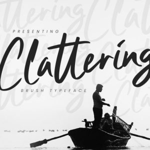 Clattering Brush Typeface