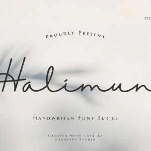 Halimun Script Style