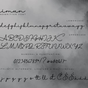 Halimun Script Style