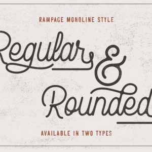 Rampage Monoline Script