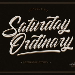 Striped King Vintage Script