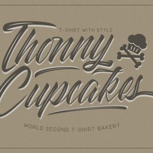 Striped King Vintage Script