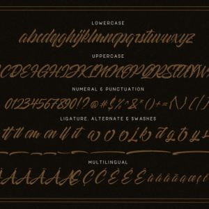 Striped King Vintage Script