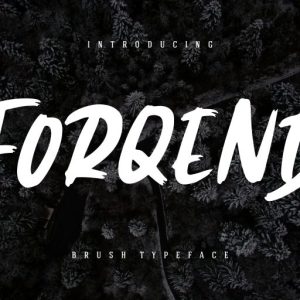 Forqend Brush Typeface