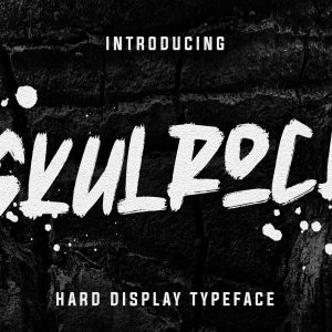 Skulrock Hard Display Typeface
