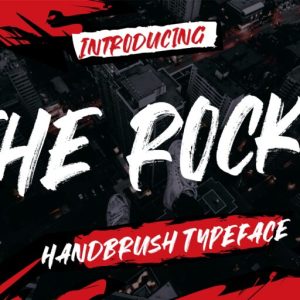 The Rocky Handbrush Typeface