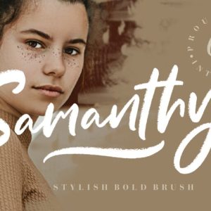 Samanthy Stylish Brush Script