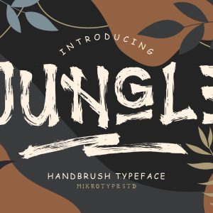 Jungle Handbrush Instagram Font