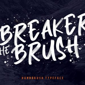Breaker The Brush Typeface