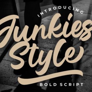 Junkies Style Bold Script