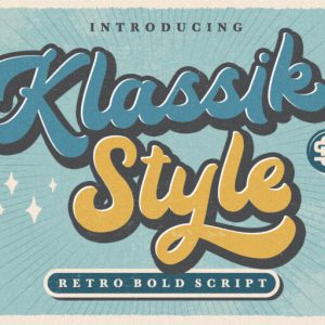 Klassik Style Retro Bold Script