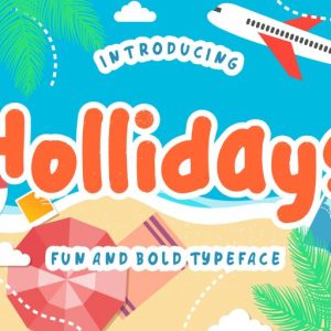 Hollidays Fun Children Typeface