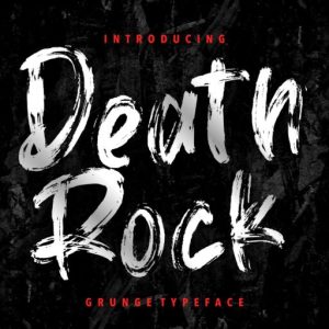 Death Rock Grunge Typeface