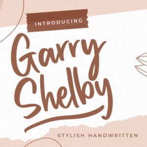 Garry Shelby Stylish Handwritten