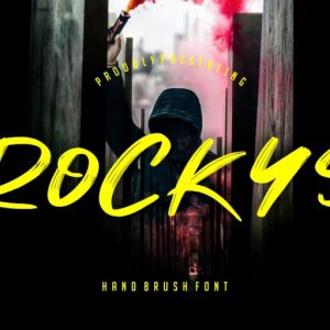 Rockys Handbrush Font