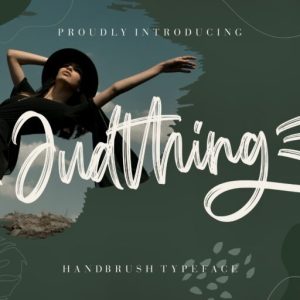 Judthing Handbrush Typeface