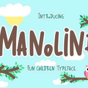 Manoline Fun Children Typeface