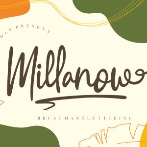 Millanow Brush Business Font