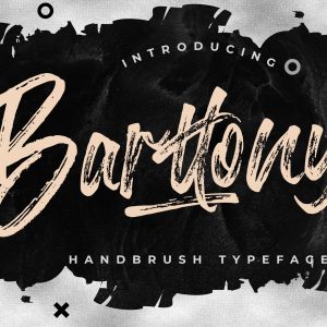Barttony Handbrush Business Font