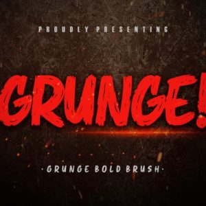 Grunge! Bold Brush Typeface