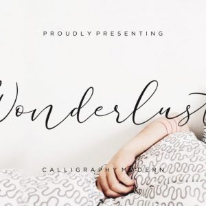 Wonderlust Calligraphy Modern