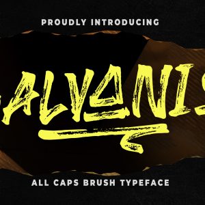 Galvanis Brush Advertisement Font