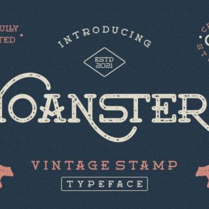Moanster Vintage Stamp