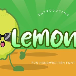 Lemony Fun Handwritten Font