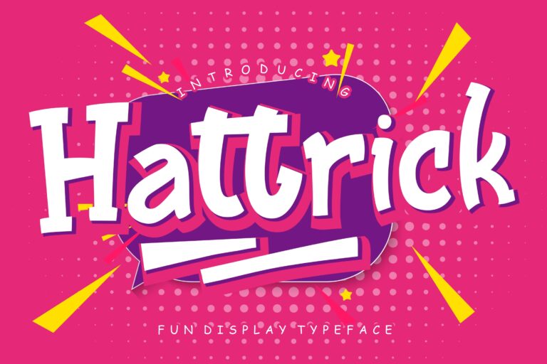 Hattrick Fun Children Typeface