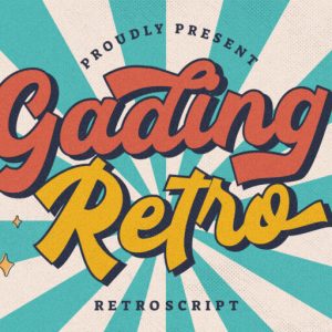 Gading Retro Bold Script