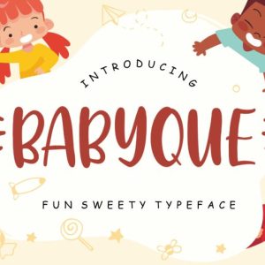 Babyque Fun Sweety Typeface