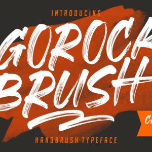 Gorock Brush Typeface