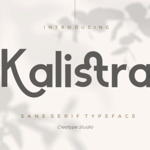 Kalistra Sans Serif Typeface