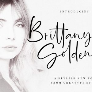 Brittanya Goldenite Stylish Handwritten