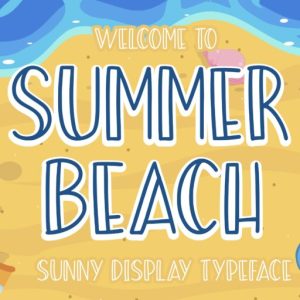 Summer Beach Sunny Display Typeface