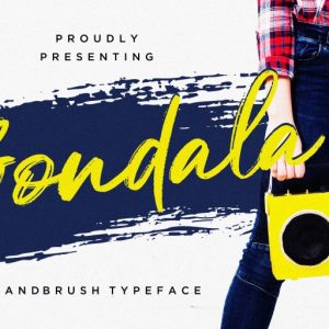 Gondala Handbrush Typeface