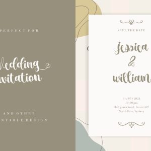 Amanda Michael Modern Wedding Font
