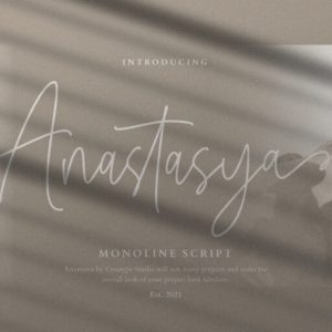 Anastasya Monoline Script