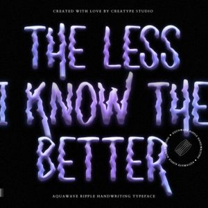 Aquawave Ripple Handwriting