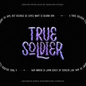 Aquawave Ripple Handwriting