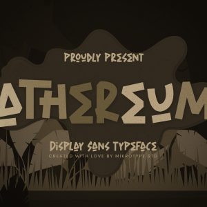Athereum Display Advertisement Font