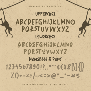 Athereum Display Advertisement Font