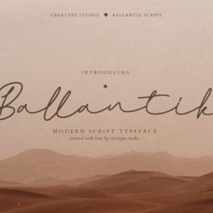 Ballantik Modern Monoline Script