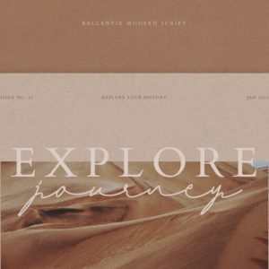 Ballantik Modern Monoline Script