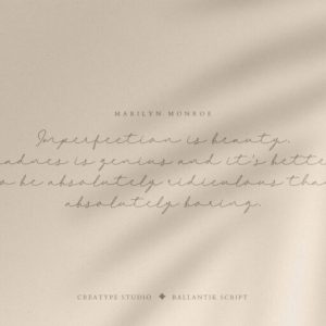 Ballantik Modern Monoline Script