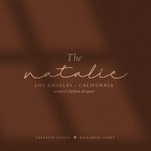 Ballantik Modern Monoline Script