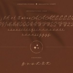Ballantik Modern Monoline Script