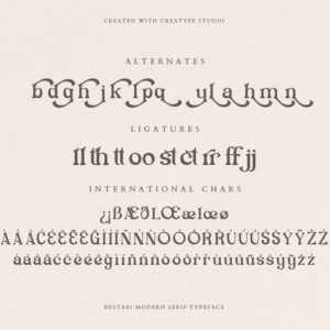 Bestari Decorative Serif
