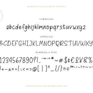 Bigmouth Casual Business Font Special