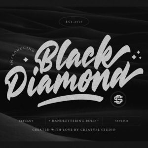 Black Diamond Handlettering Bold